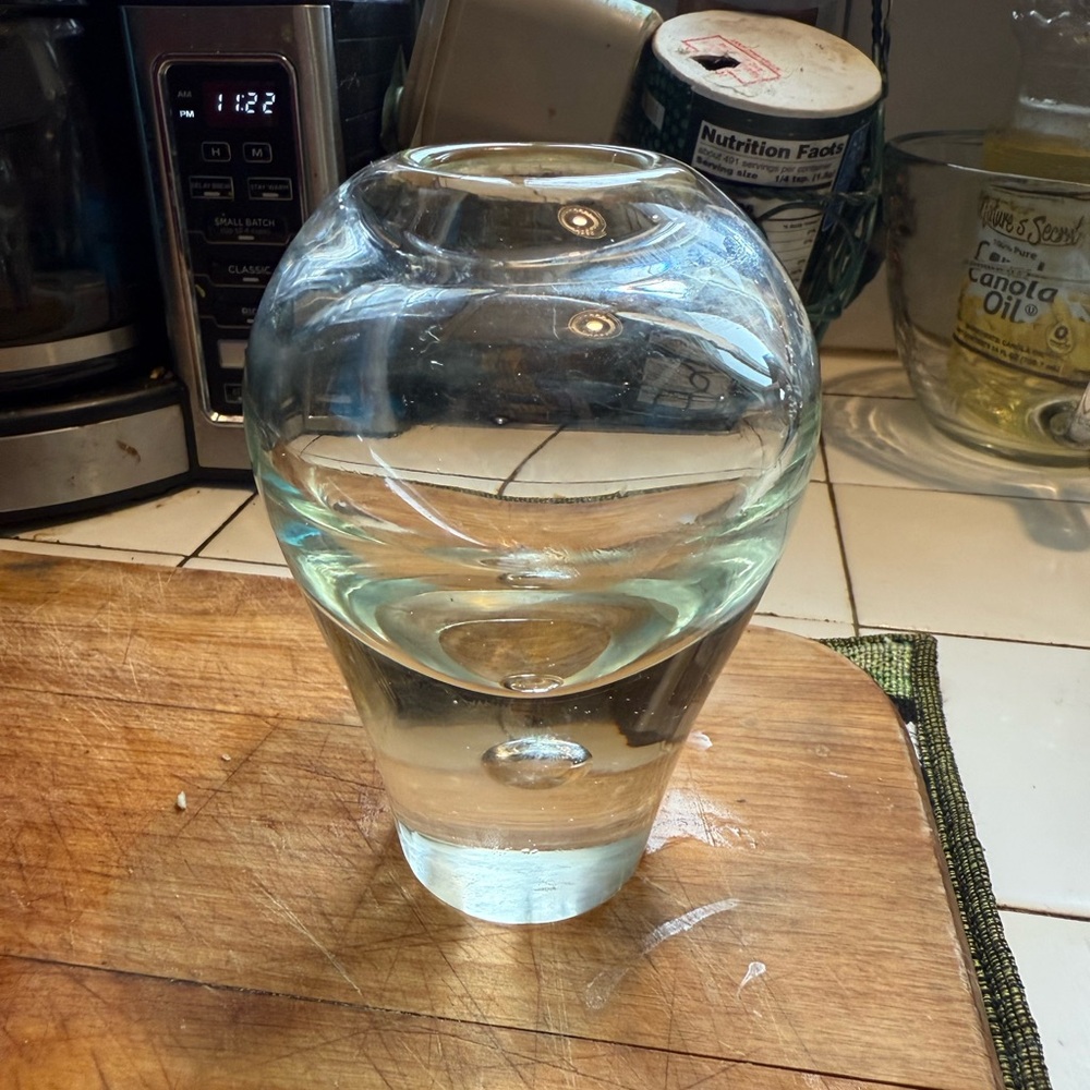 Clear Glass Vase